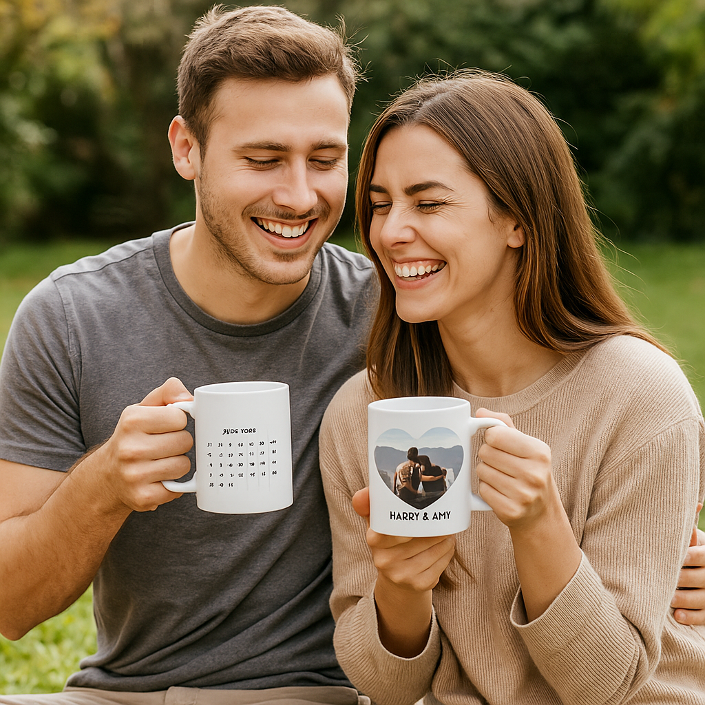 Personalized Calendar Mug – Custom Name & Date – Gift for Any Occasion