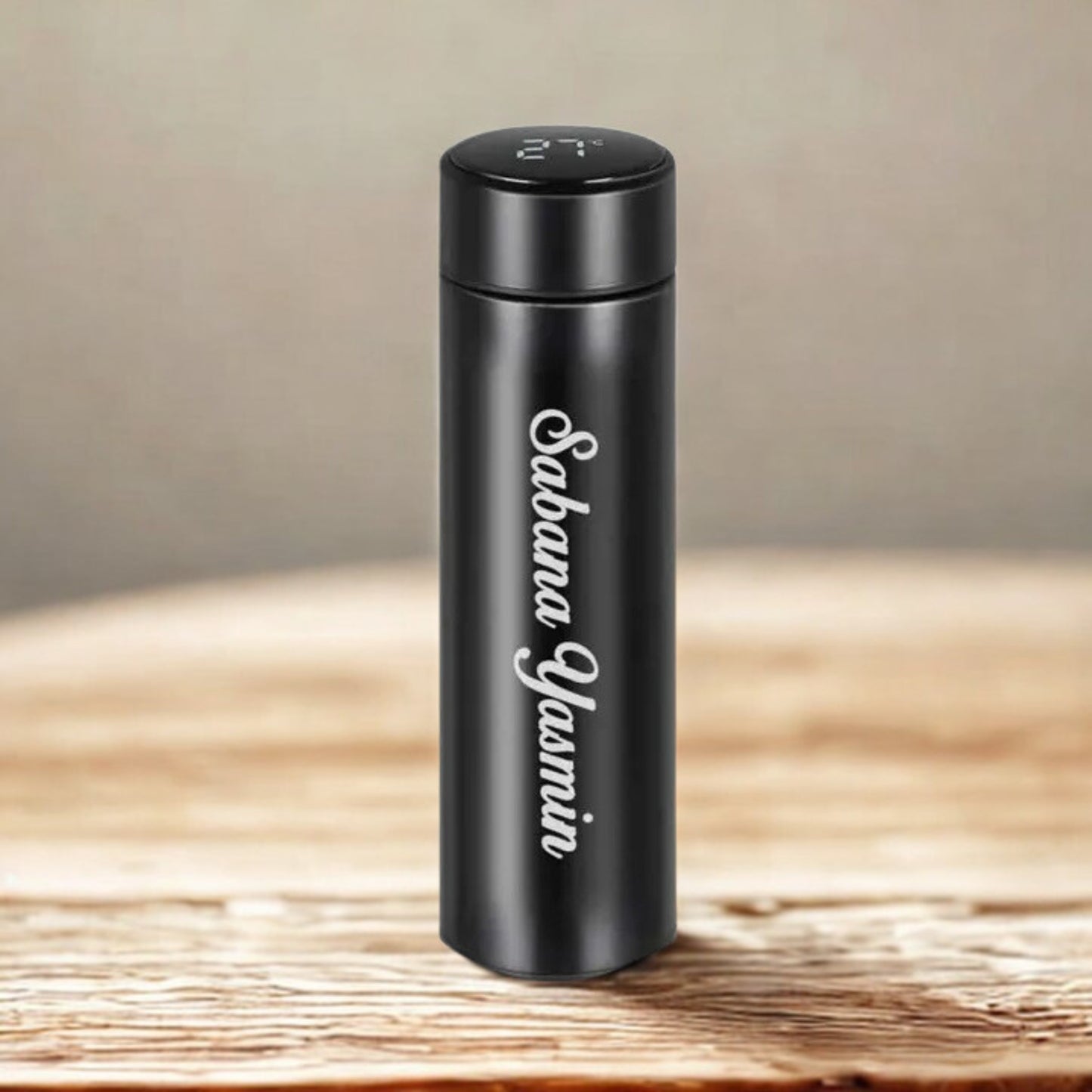 500ml Personalized Smart Steel Bottle β Hot & Cold Thermos with LED Cap