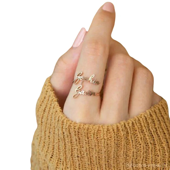 Customized Name Ring – Personalized Premium Jewelry for Men & Women | Stylish, Engraved Name Wali Ring