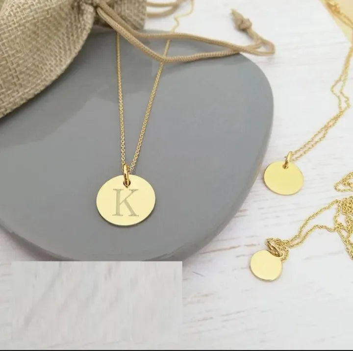 Personalized Name Coin Necklace – Custom Engraved Locket for Men & Women