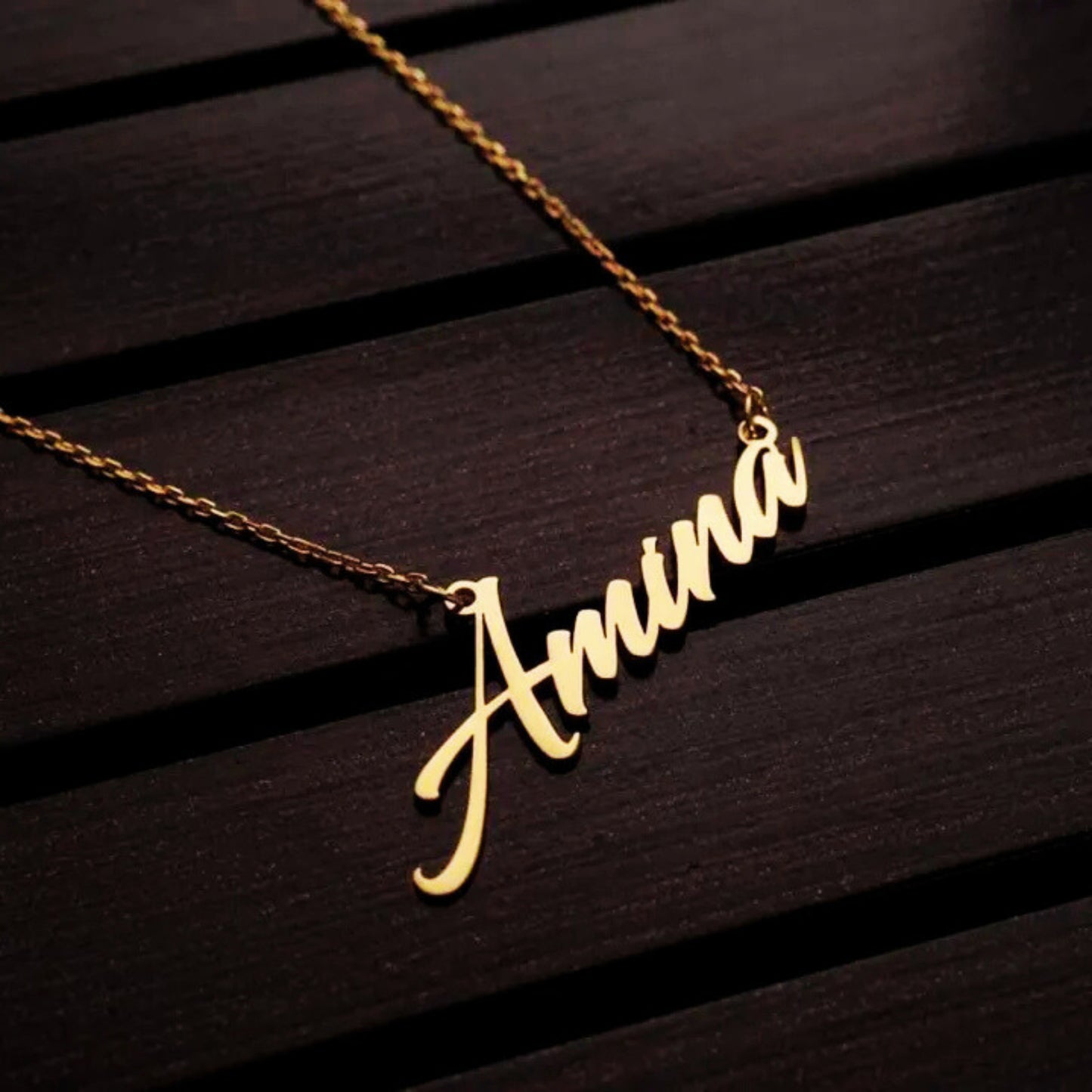 24K Gold-Plated Custom Name Necklace – Budget-Friendly Name Locket for Girls