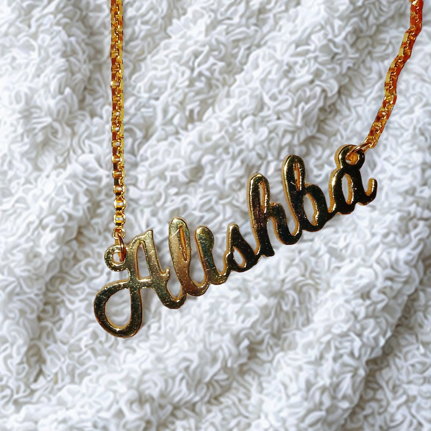 24K Gold-Plated Custom Name Necklace – Budget-Friendly Name Locket for Girls