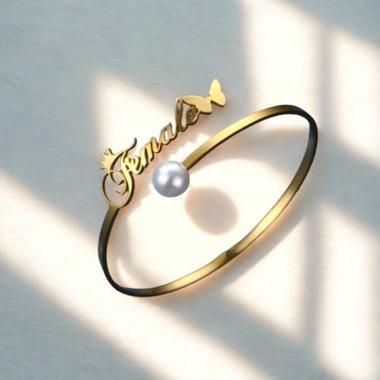 Custom Name Bracelet – Personalized Bangle/Kara with Your Name