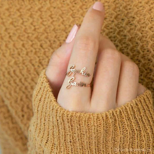 Customized Name Ring – Personalized Premium Jewelry for Men & Women | Stylish, Engraved Name Wali Ring